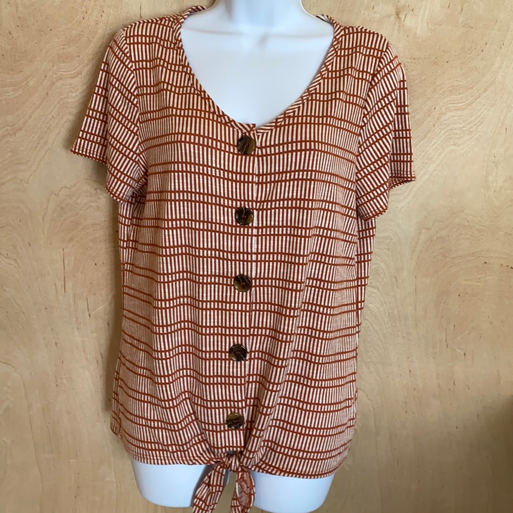 Notations Soft Button Down Blouse